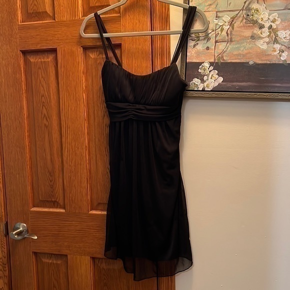 Size medium black pull over dress